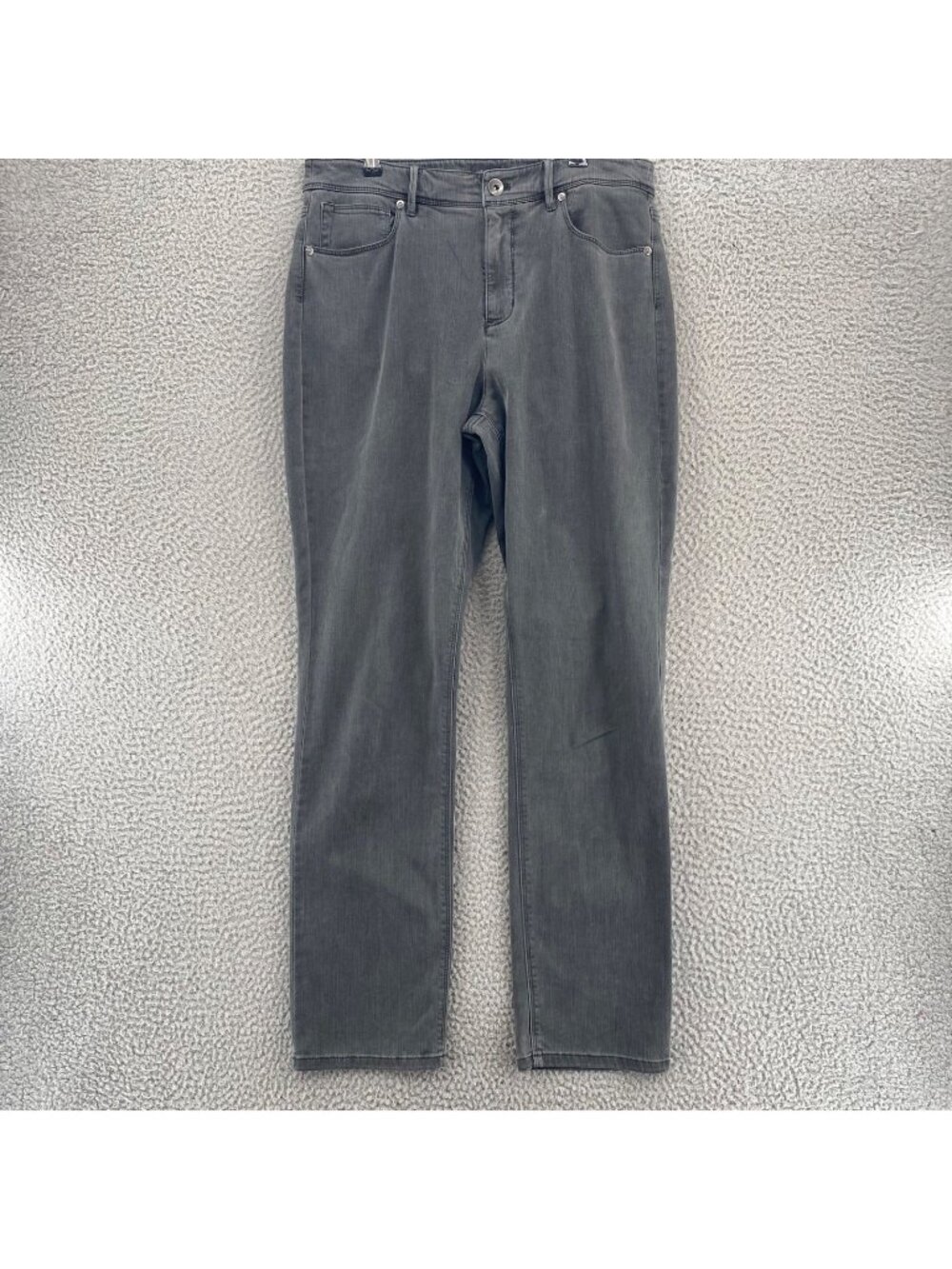 J Jill Jeans Womens 10 Denim Gray High Rise Straight Leg Cotton Blend Stretch